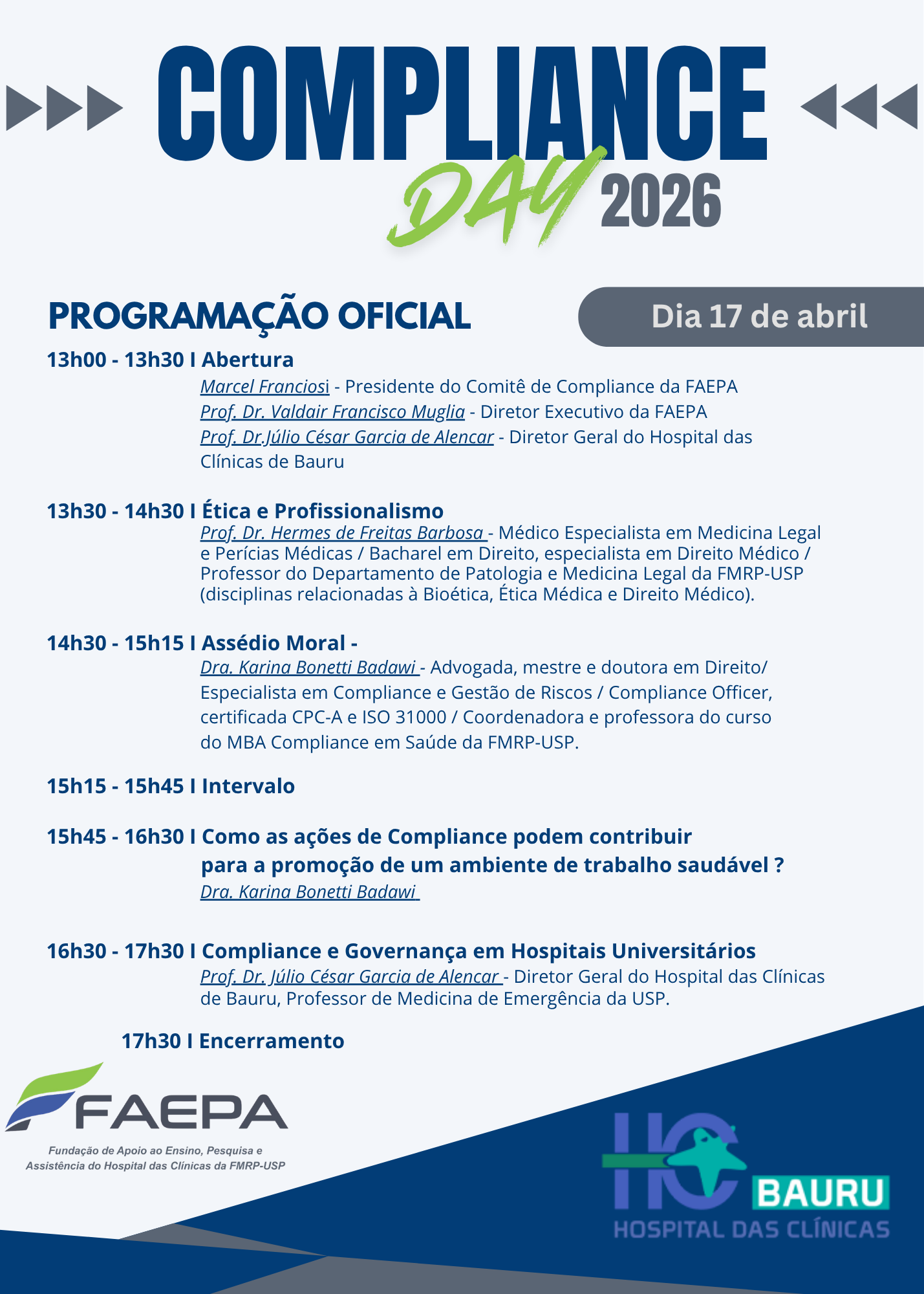 COMPLIANCE DAY 2026 - Programa
